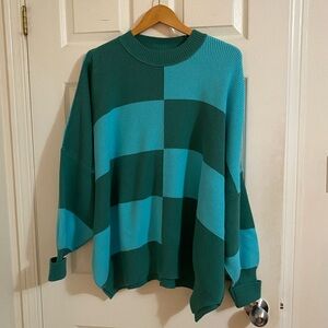 Free People Colour Block Sweater